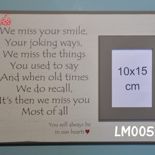 We miss your smile