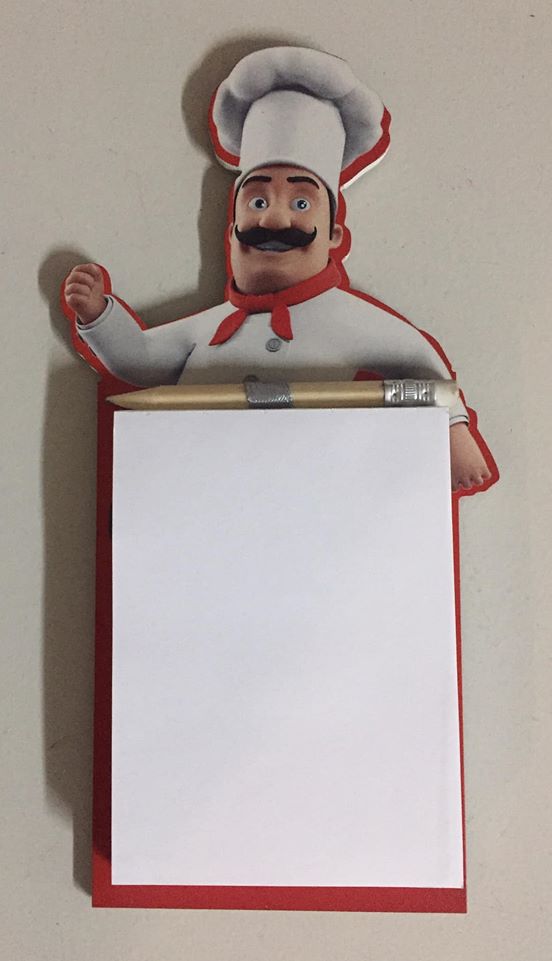 Magnetic Notepad Chef