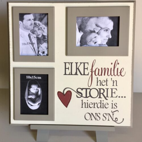 Elke familie het ‘n storie 40×40