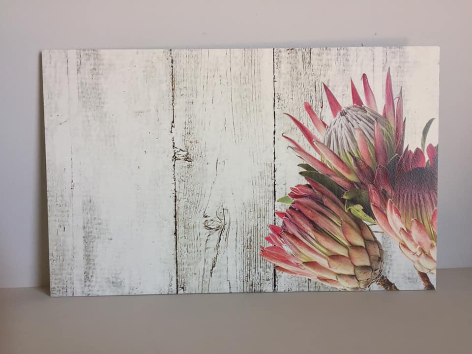 Placemats set of 4 WOOD – 3 Dark Proteas