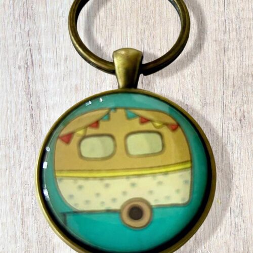 Keyring 30mm Karavaan
