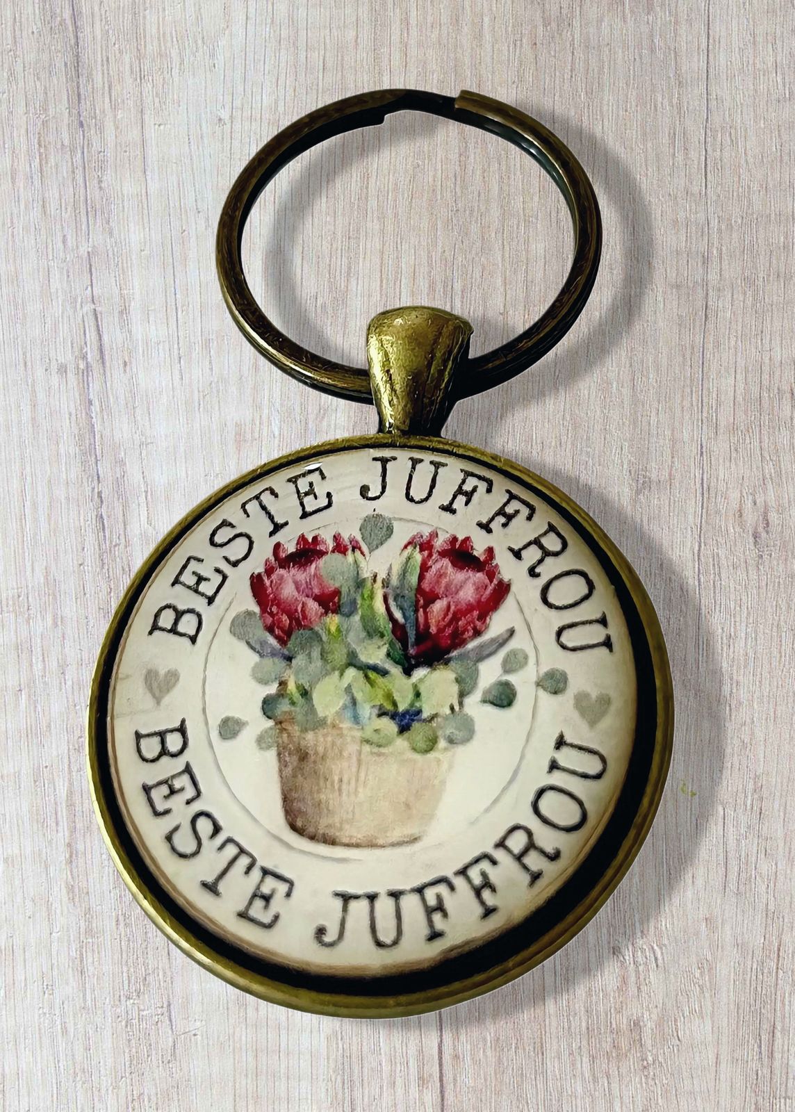 Keyring 30mm Beste Juffrou 2023