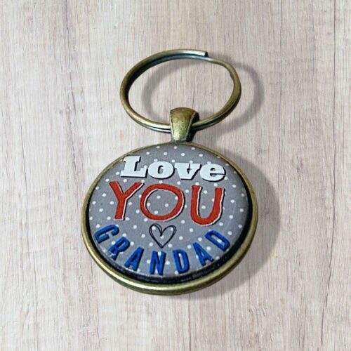 Keyring 30mm Love you Grandad