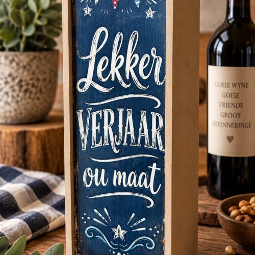 Wooden Winebox – Lekker verjaar