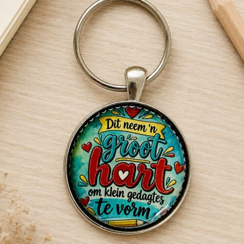 Keyring 30mm Dit neem ‘n groot hart