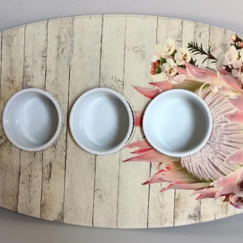 Oval 3 Bowl King Protea (Photo)