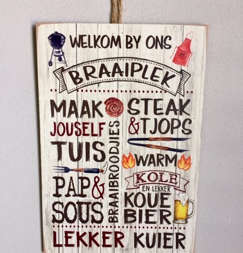 Small Sign (A4) – Braaiplek