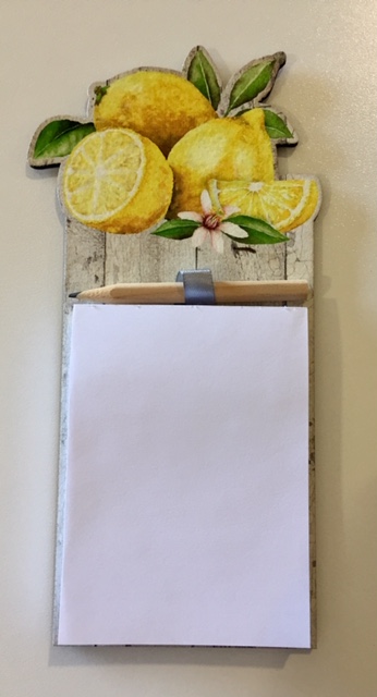 Magnetic Notepad – Lemon