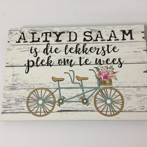 Small Sign (A4) – Altyd saam