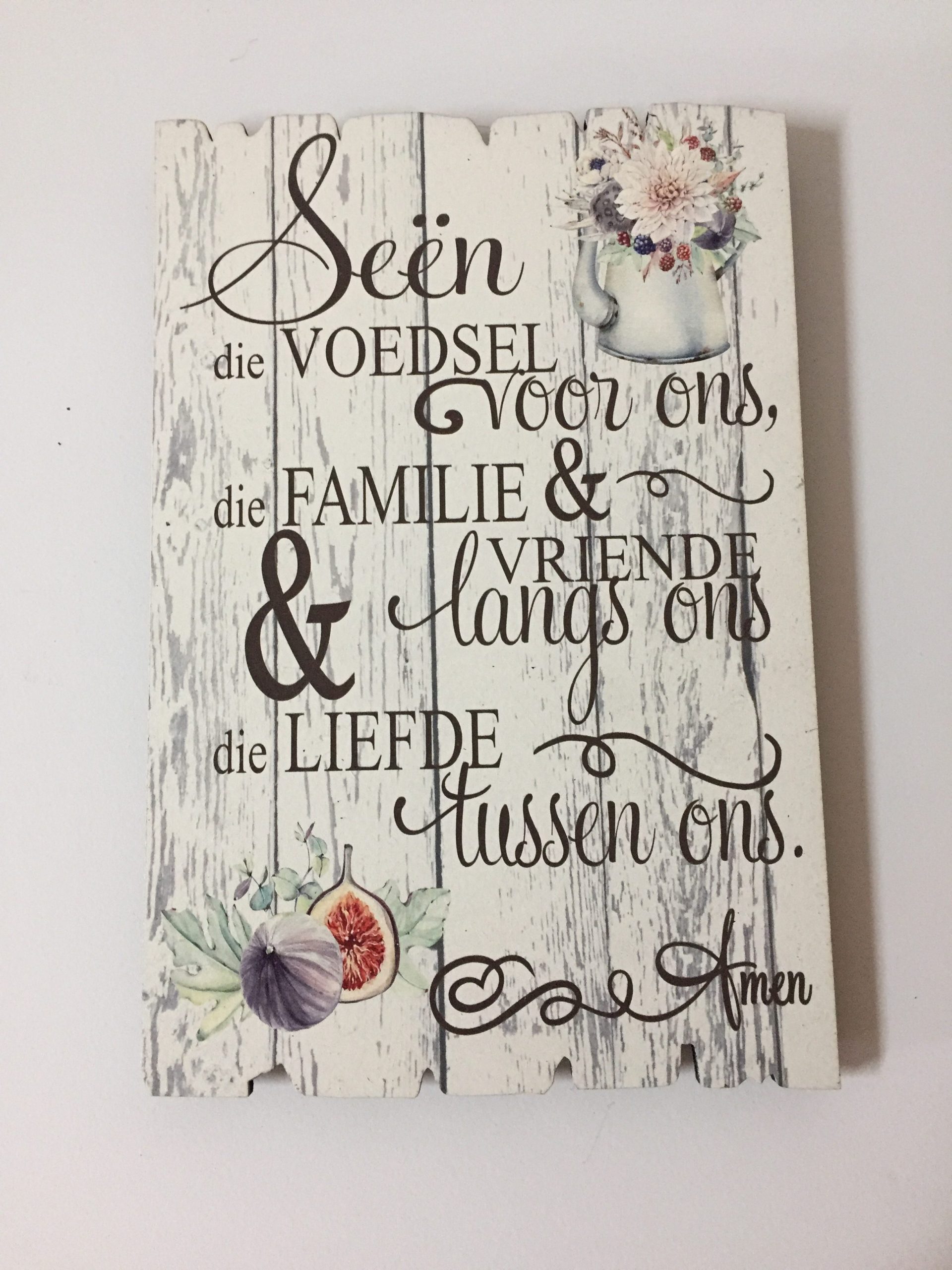 Small Sign (A4) – Seën die voedsel