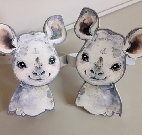 Rhino tiebacks set (2)