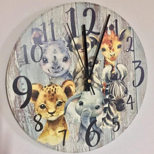 Safari Clock Neutral