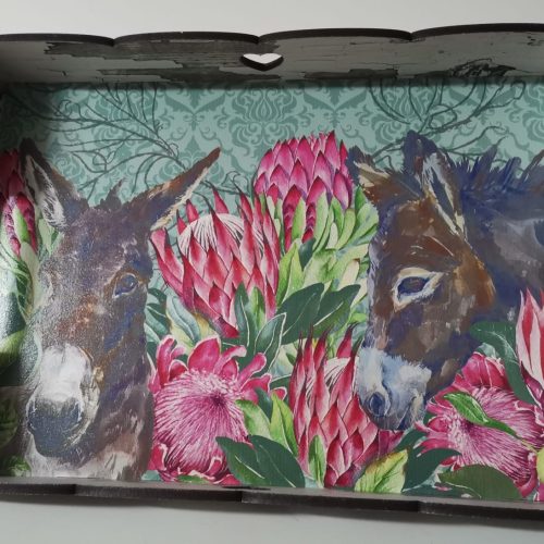 Tray printed Donkey