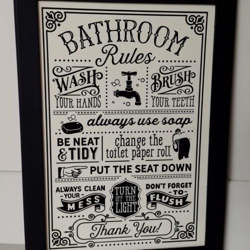 Bathroom rules