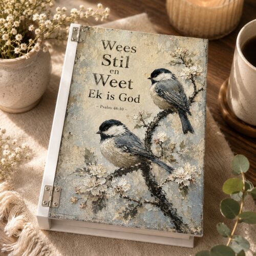 Wees stil en weet – Bible / Keepsake Box