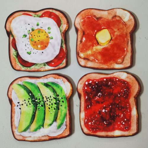Coaster (4) Toast