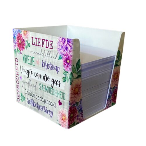 Notepad Holder – Vrugte van die Gees