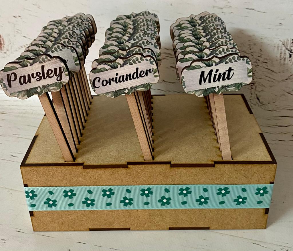 Herb sticks various (wholesalers) – counter stand with 40 sticks