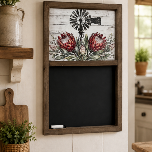 Blackboard Dark Protea Windp