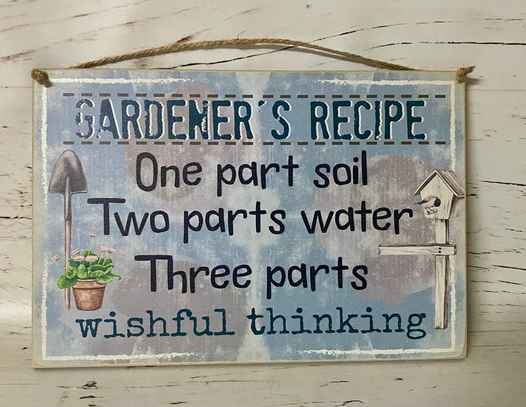 Small Sign (A4) – Gardener’s Recipe 2023