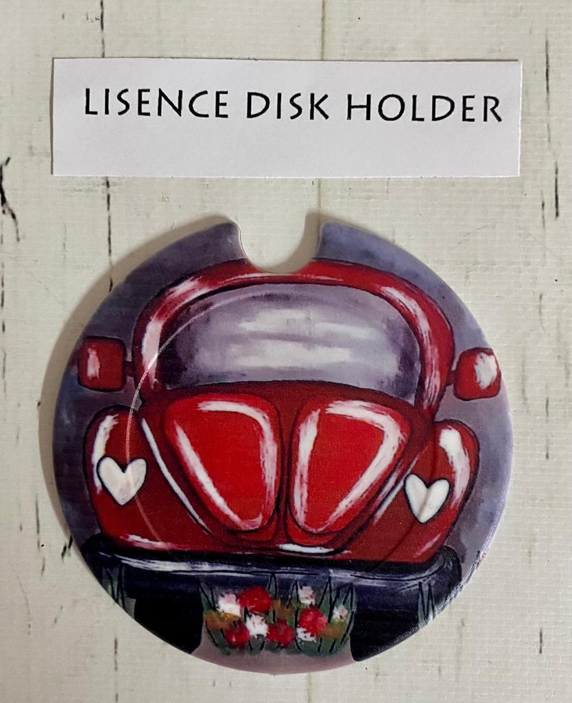 Licence Disk Holder Red Volksie 2023