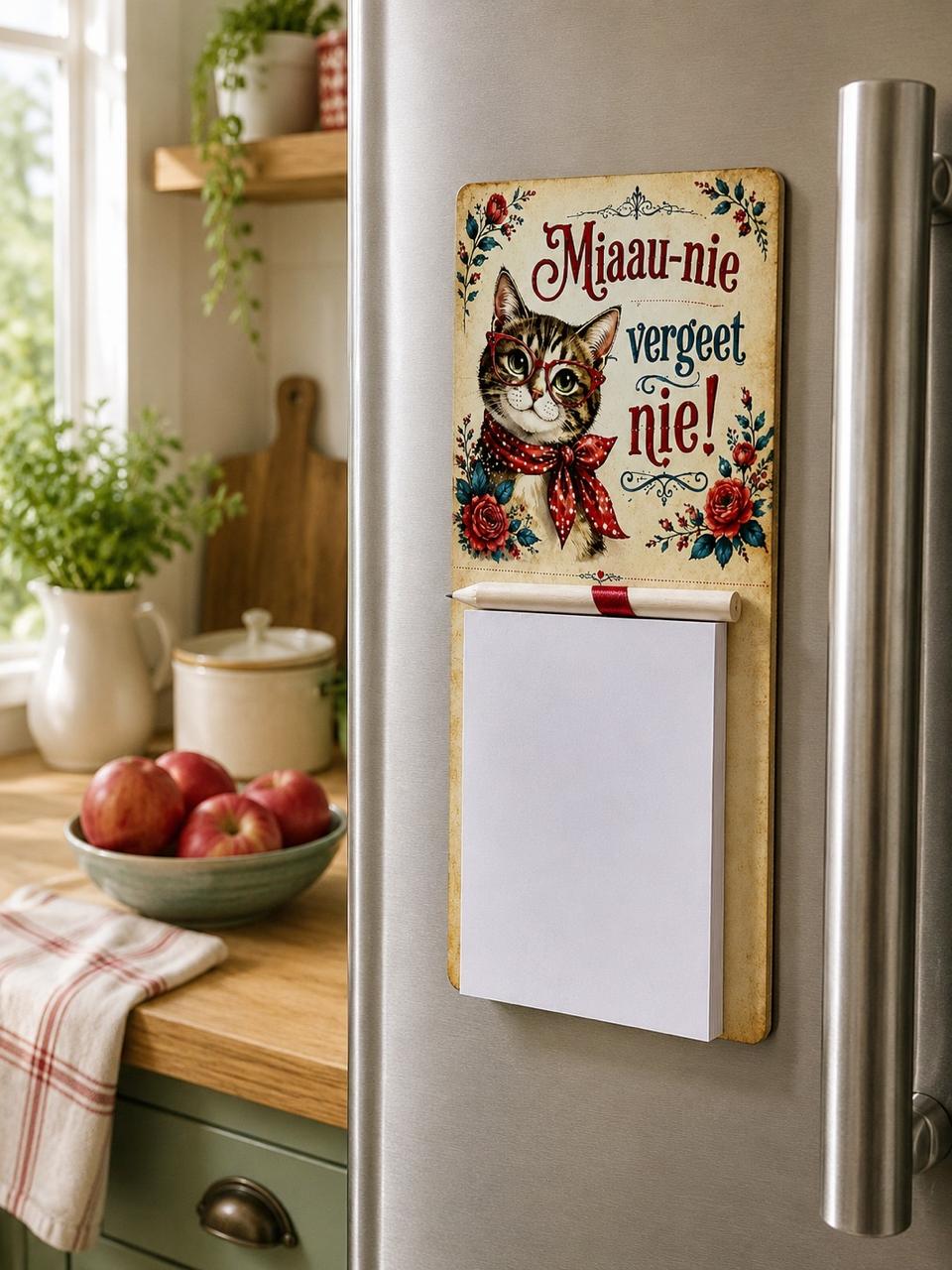 Magnetic Notepad - Cat