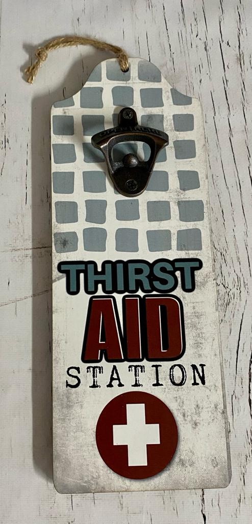 Mounted Bottle Opener – Thirst Aid Station