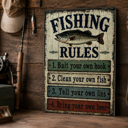 Small Sign (A4) – Fishing Rules 2026