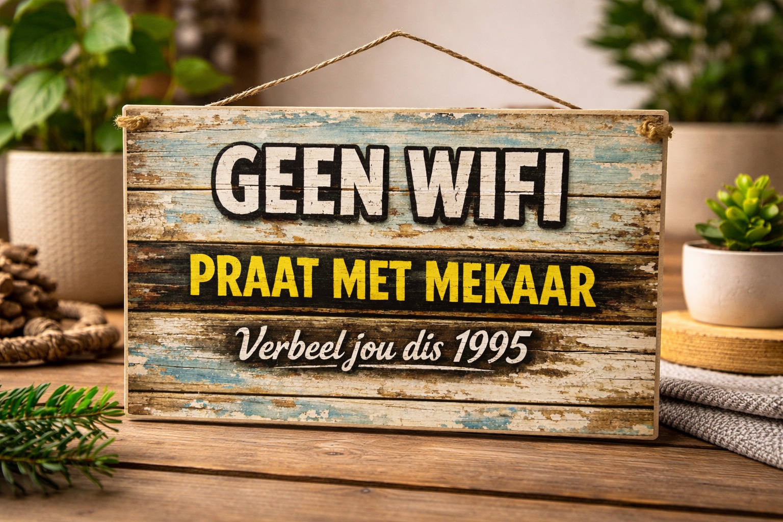 Small Sign (A4) - Geen Wifi 2026