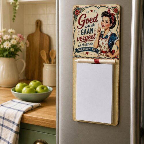 Magnetic Notepad – Retro Housewife