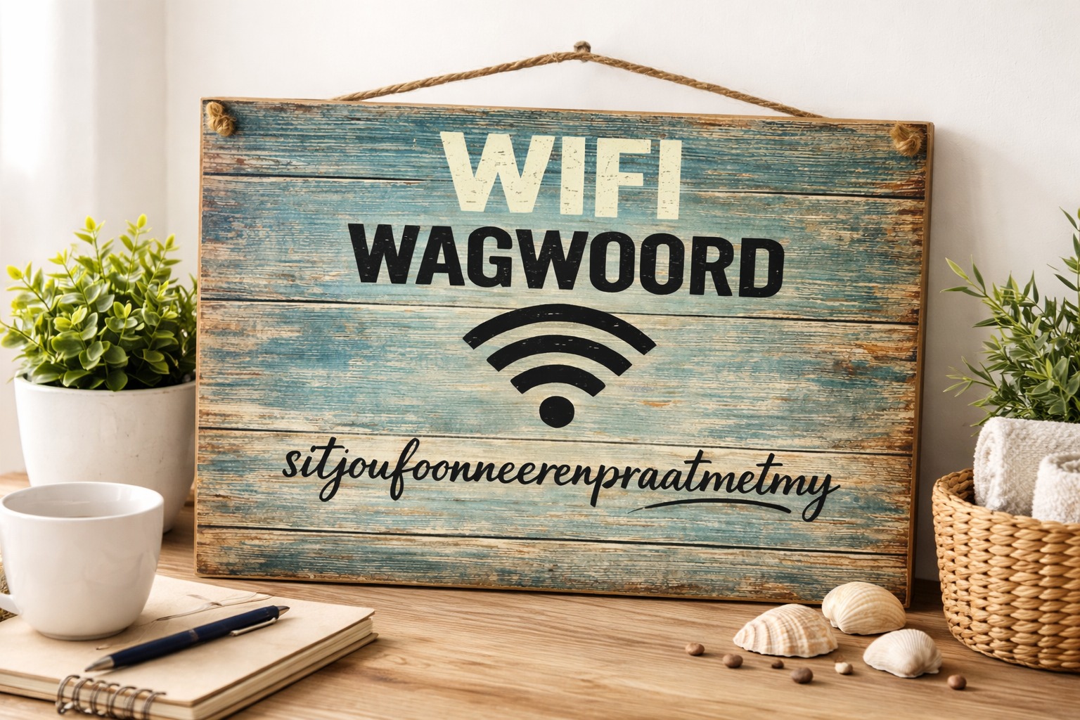 Small Sign (A4) - Wifi password 2026