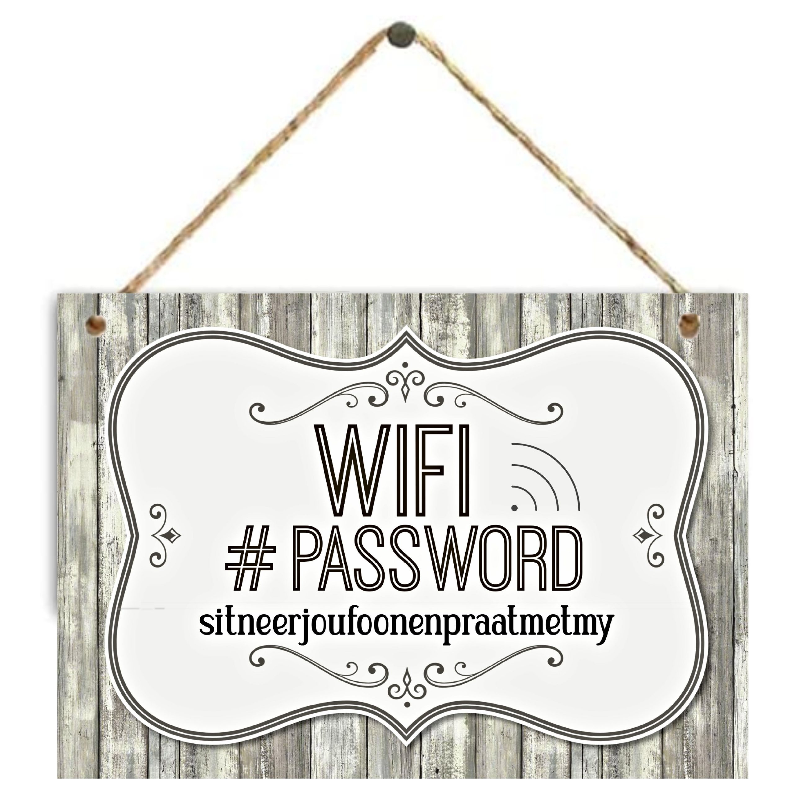 Small Sign (A4) – Wifi password