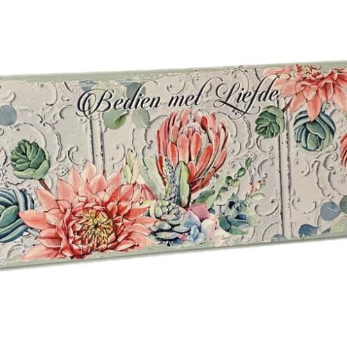 20x60cm Platter Proteas