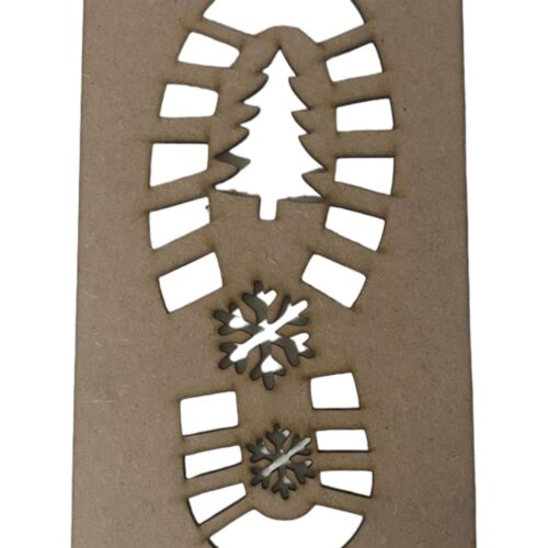Father Christmas Footprint Stencil