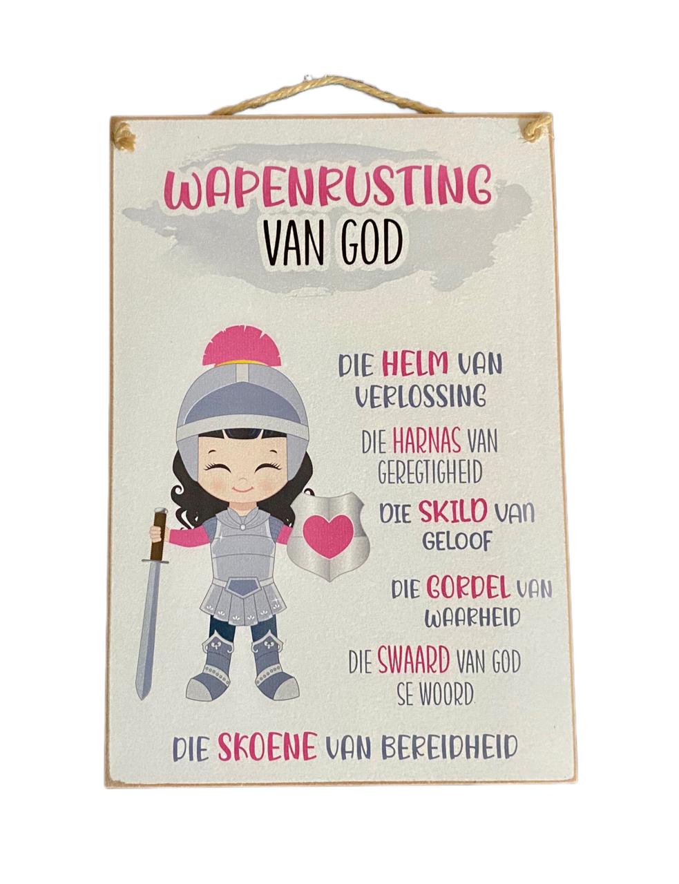 Small Sign (A4) – Wapenrusting van God Dogter