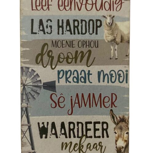 Fridge Magnet – Leef eenvoudig 2024
