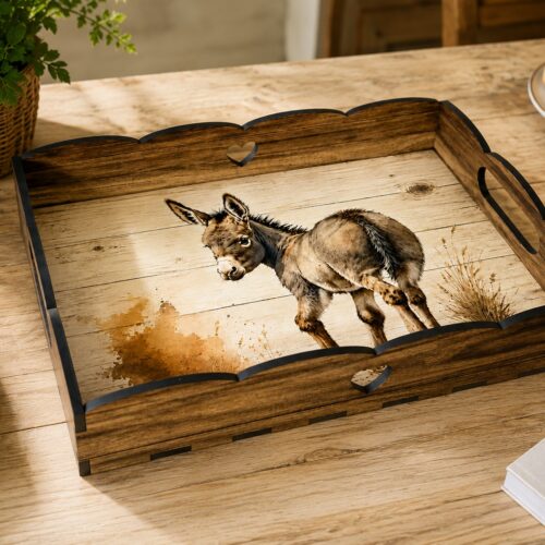 Tray printed Donkey 2024