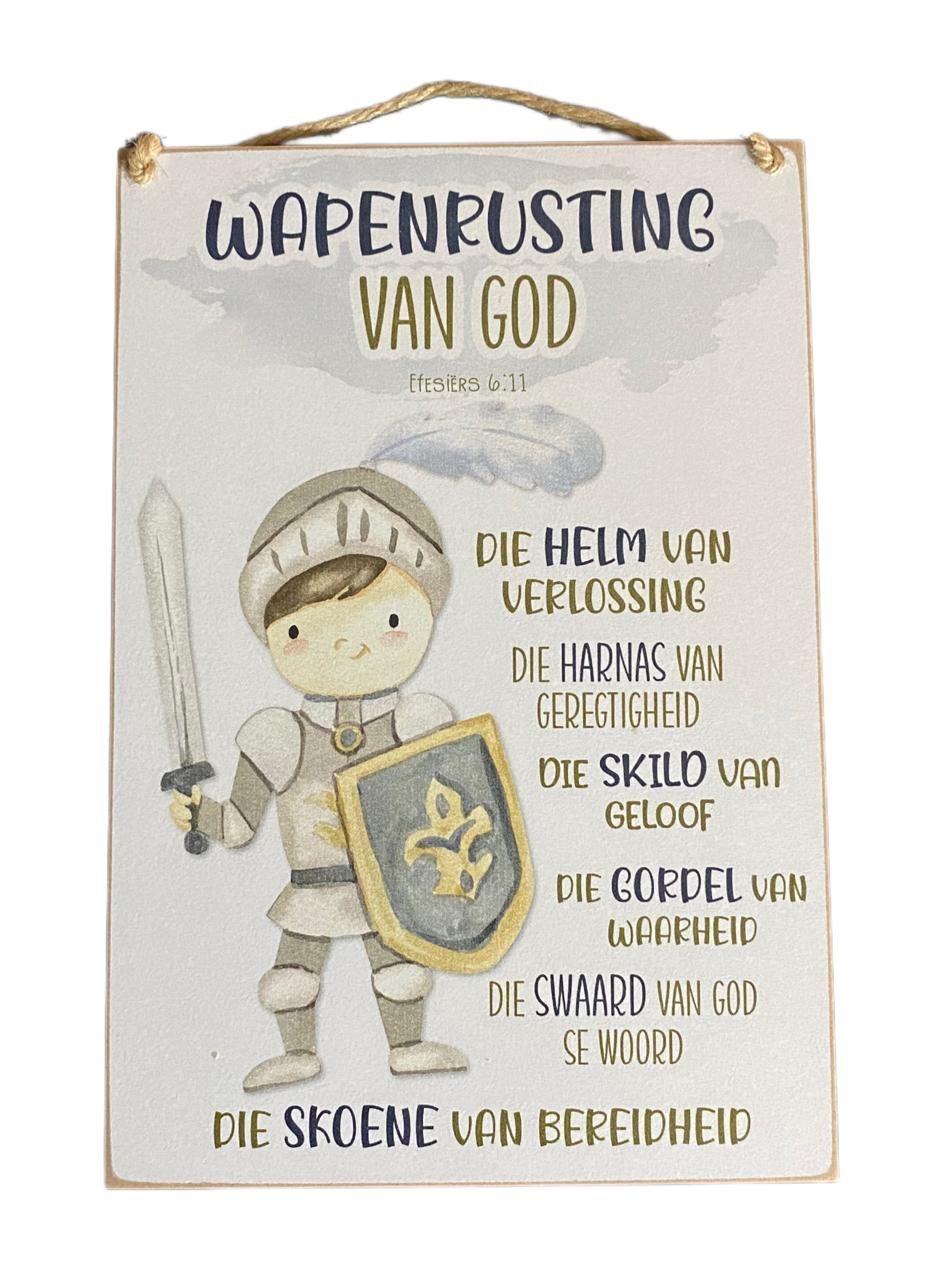 Small Sign (A4) – Wapenrusting van God Seun