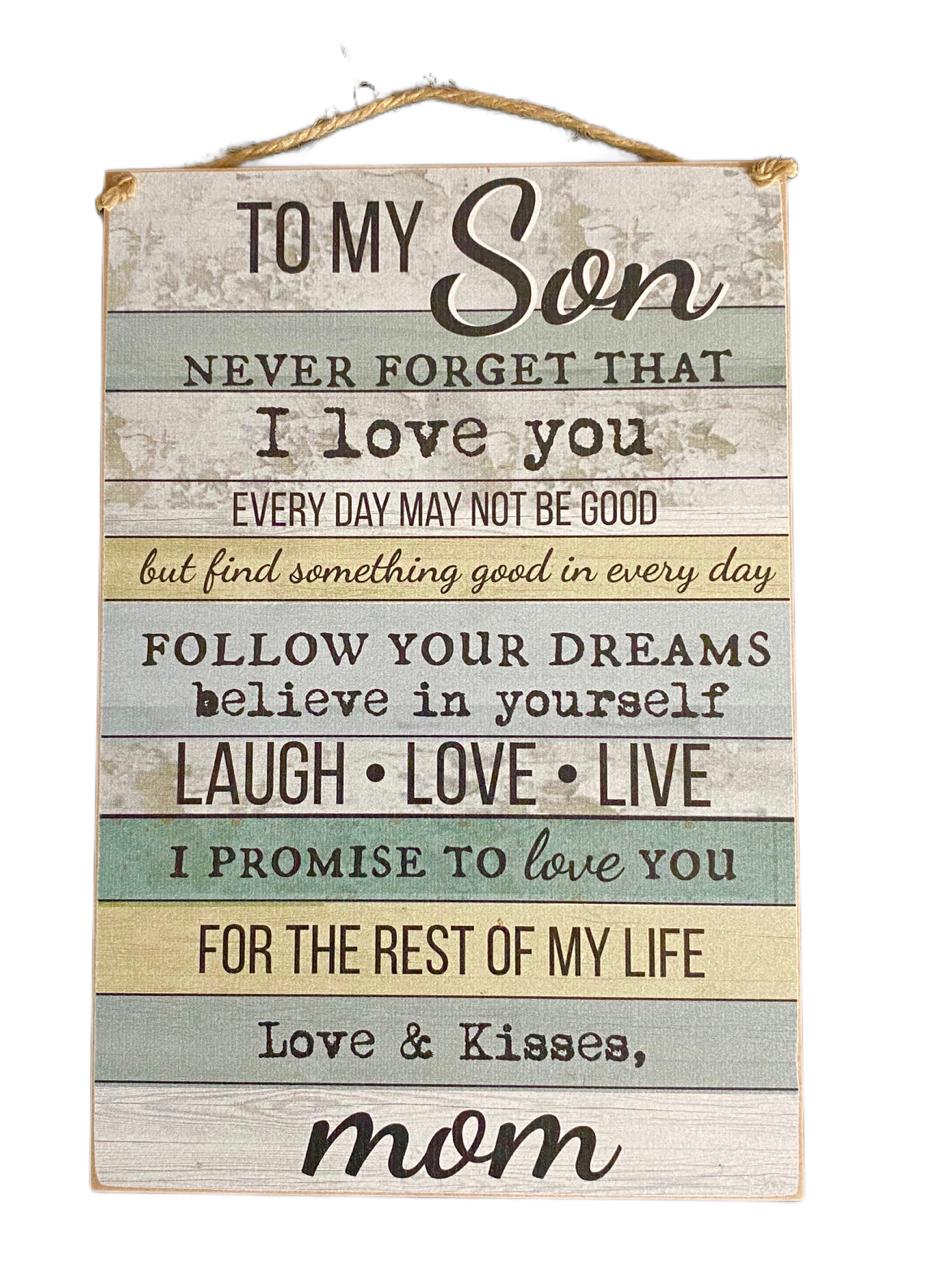 Small Sign (A4) – To My Son