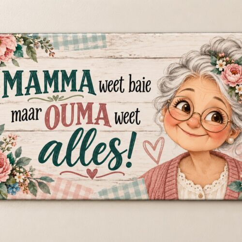 Fridge Magnet – Mamma weet baie