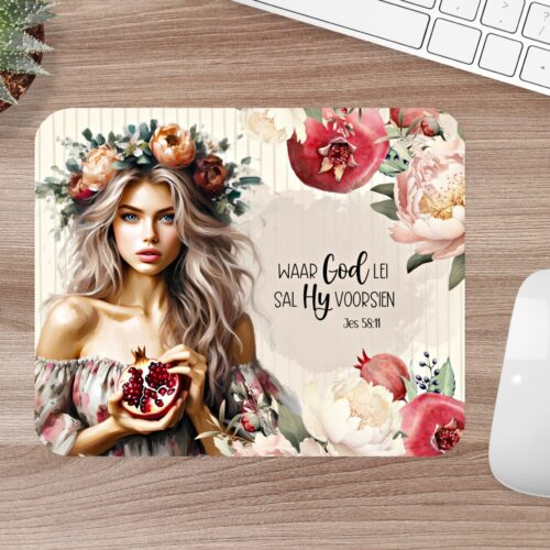 Mousepad – Waar God lei sal Hy voorsien Jes 58:11 2024