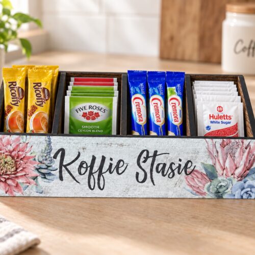 Coffee Station Organizer Light Protea