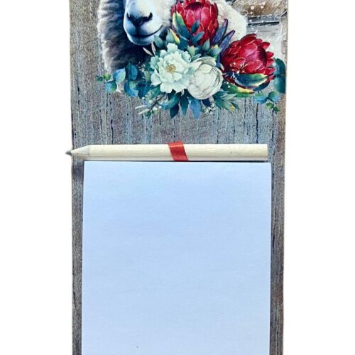 Magnetic Notepad – Sheep Dark Protea 2024