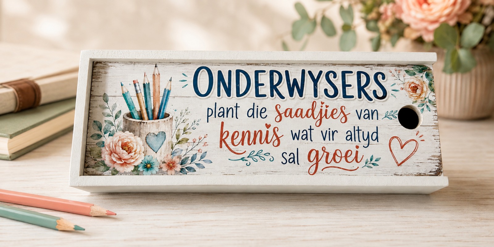Pencil Box - Onderwysers plant die saadjies