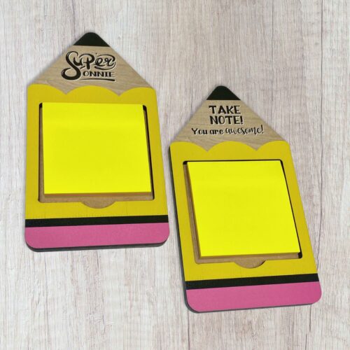 Sticky Note Holder Pencil Teacher 2024