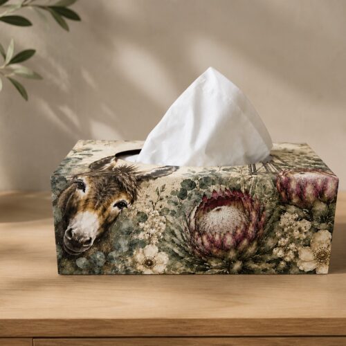 TISSUE BOX – Dark Protea Donkey 2026