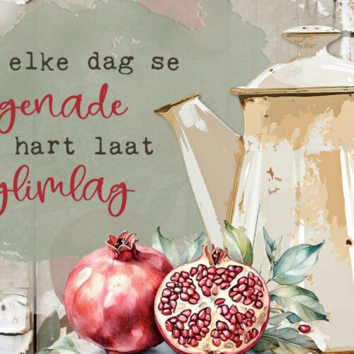 Fridge Magnet – Elke dag se genade 2025