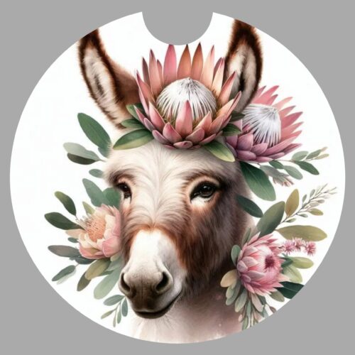 Licence Disk Holder Donkey Protea Crown 2025