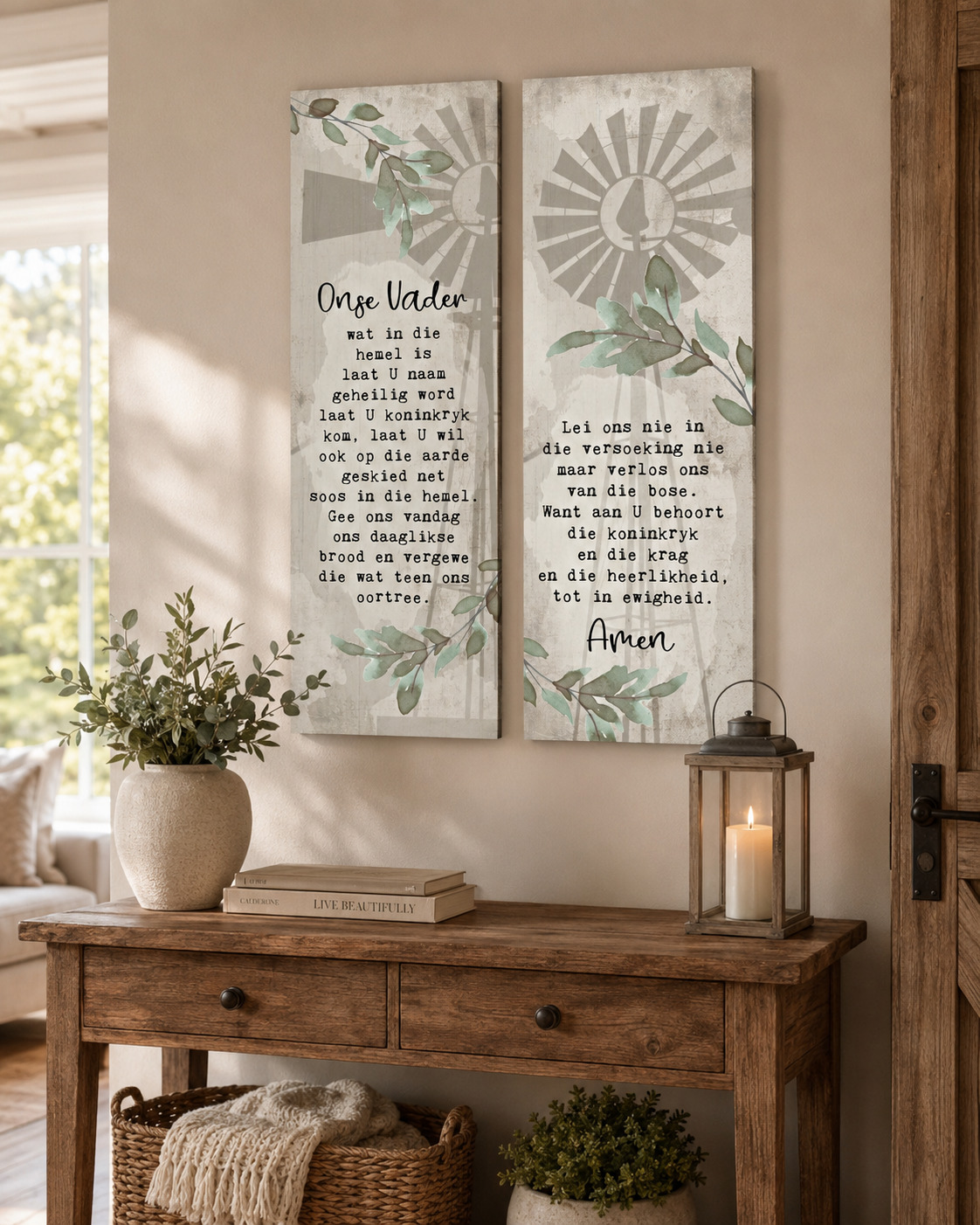 Printed Sign Set of 2 - Onse Vader Windpomp 2025