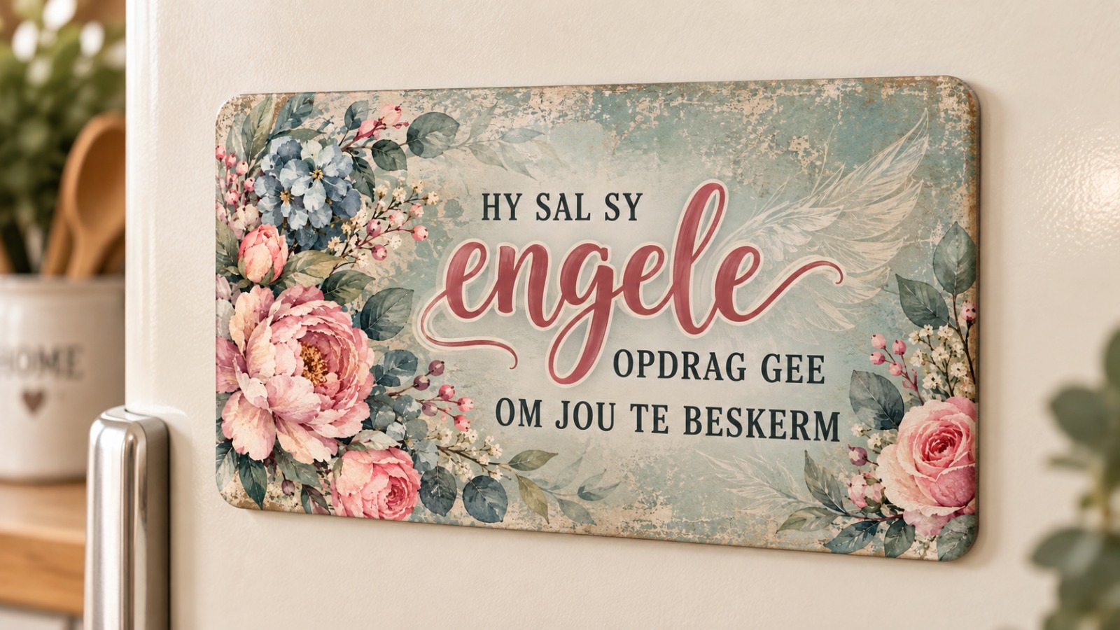 Fridge Magnet - Hy sal Sy Engele 2025